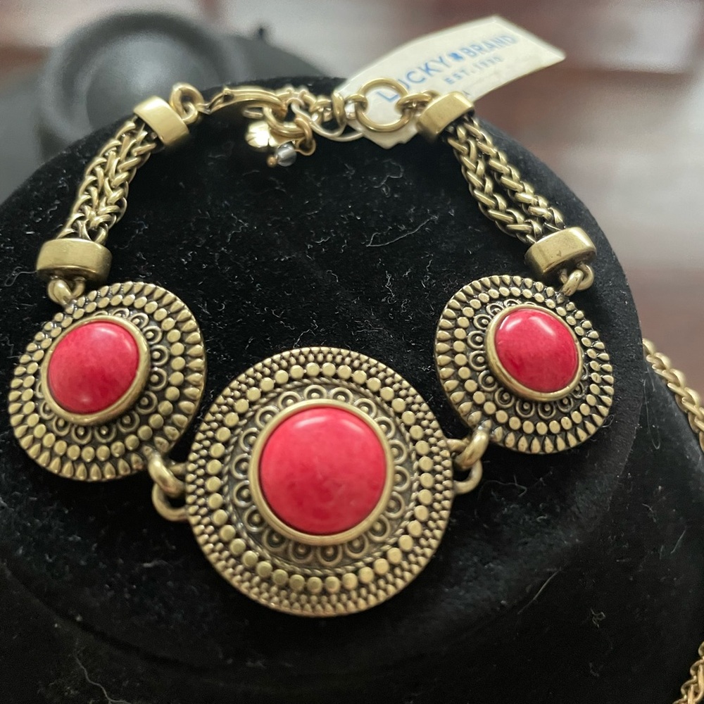 Lucky Brand‎ bracelet semi precious accents NWT